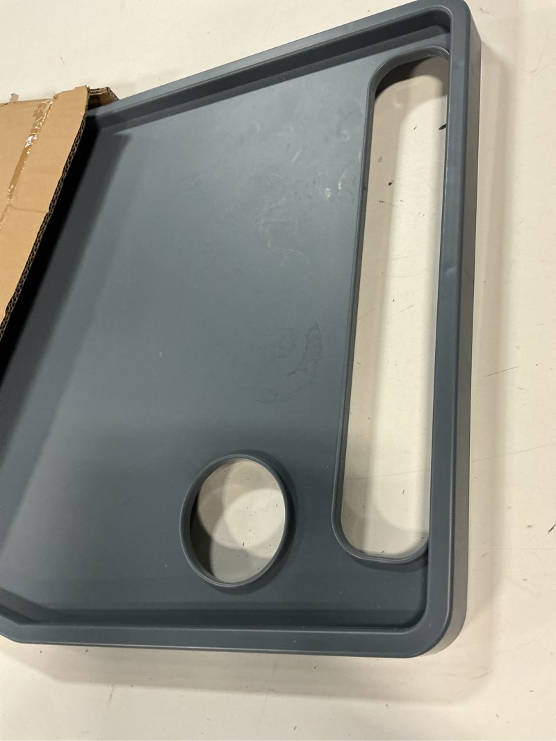 Condition photo showing Good Condition for bluestone walker tray- upright with holders-universal table fits most standard folding walkers-home mobility medical equipment accessories, 1 count (pack of 1)