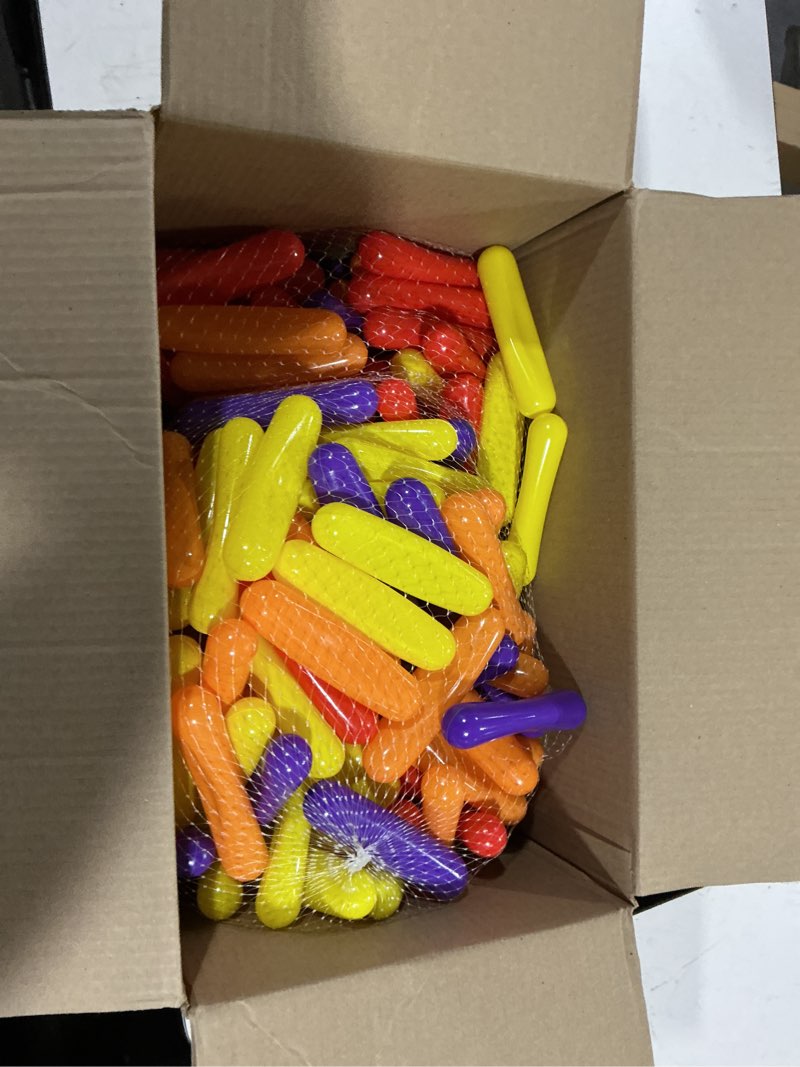 Condition photo showing Good Condition for starbolo ball pit balls for baby and toddler, 100 150 200 pack phthalate free bpa free crush proof plastic - multicolored pit balls play toys for kids (rainbow 8 color;candy long balls, 100balls) rainbow 8 color;candy long balls 100balls
