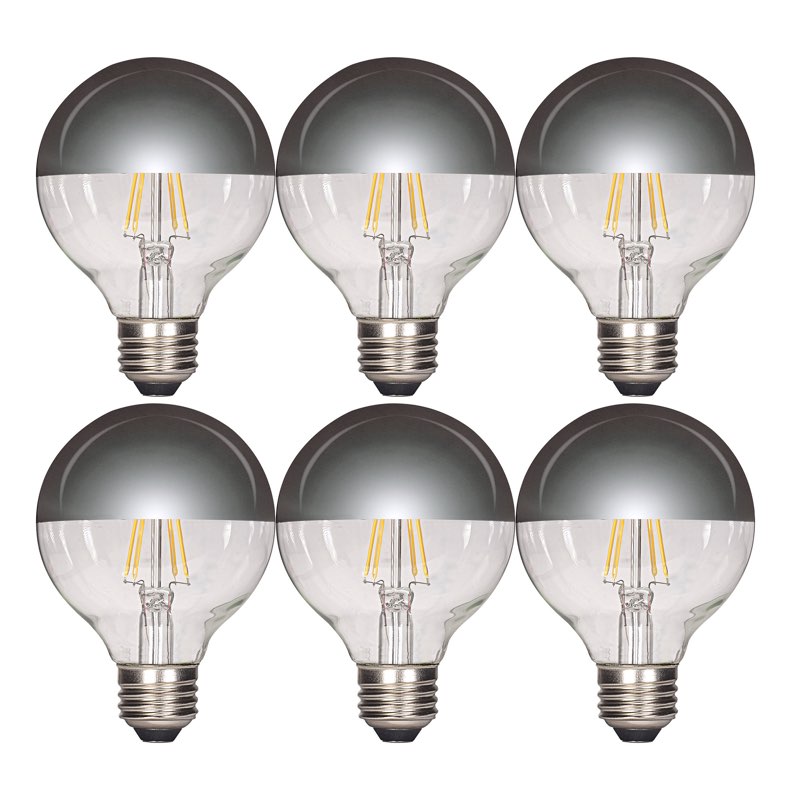  Bulbrite Pack of (6) 40 Watt Dimmable Half Gold G25 Medium