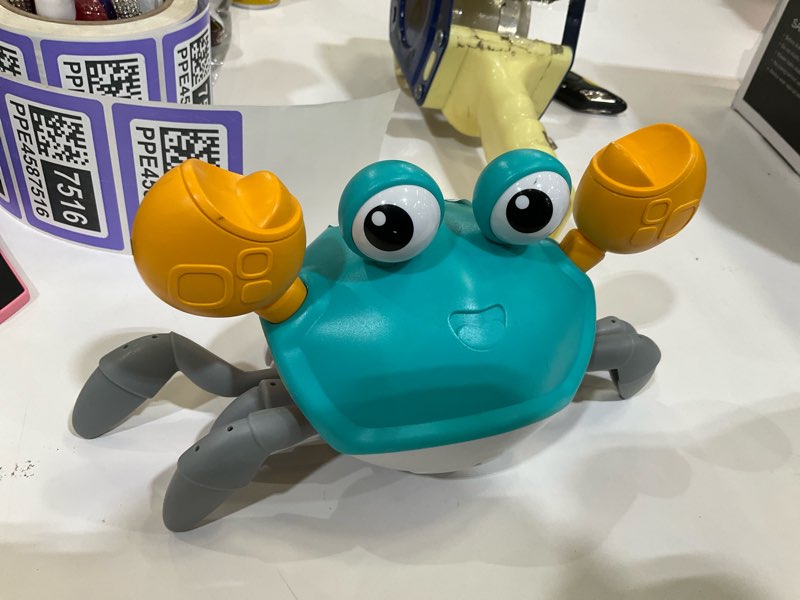 Condition photo showing As Is for control future Crawling Crab Baby Toy - Infant Tummy Time Toys 3 4 5 6 7 8 9 10 11 12 Babies Boy 3-6 6-12 Learning Crawl 9-12 12-18 Walking Toddler 36 Months Old Music Development 1st Birthday Gifts Green