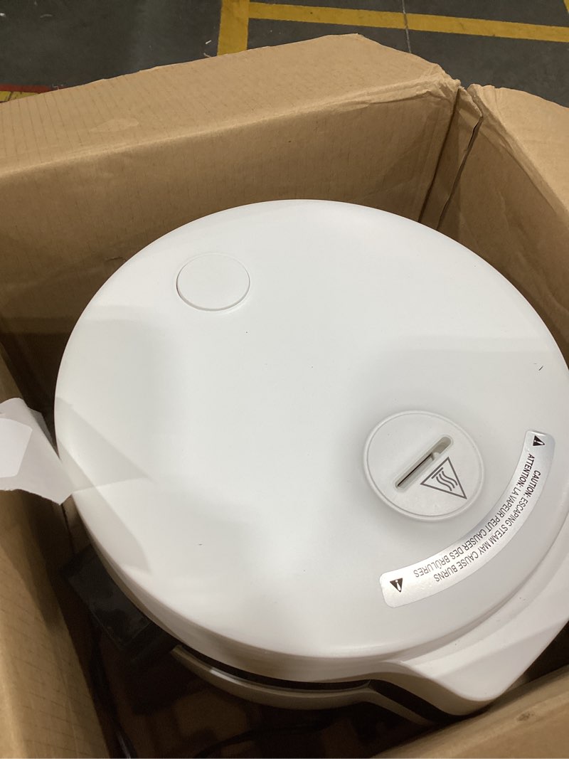 Condition photo showing As Is for instant pot 20-cup rice cooker, rice and grain multi-cooker with carb reducing technology without compromising taste or texture, from the makers of instant pot, includes 8 cooking presets
