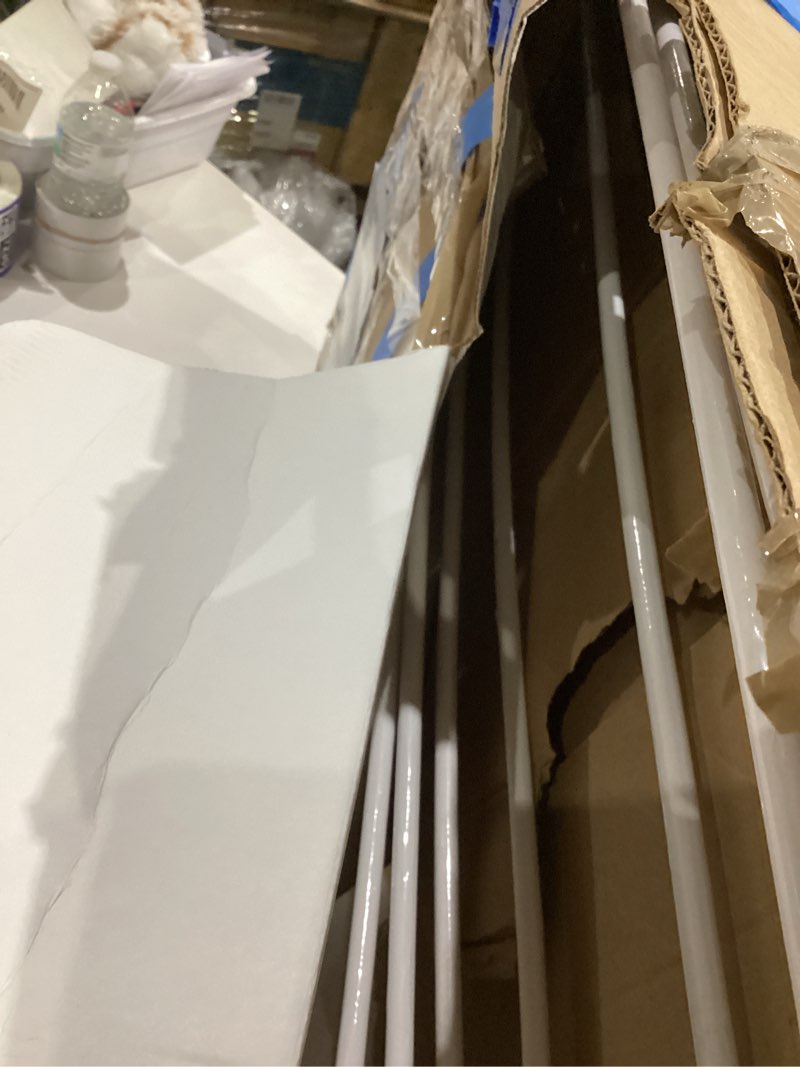 Condition photo showing As Is for Household Essentials 5001 Collapsible Folding Wooden Clothes Drying Rack For Laundry | Pre Assembled Natural/White Birch