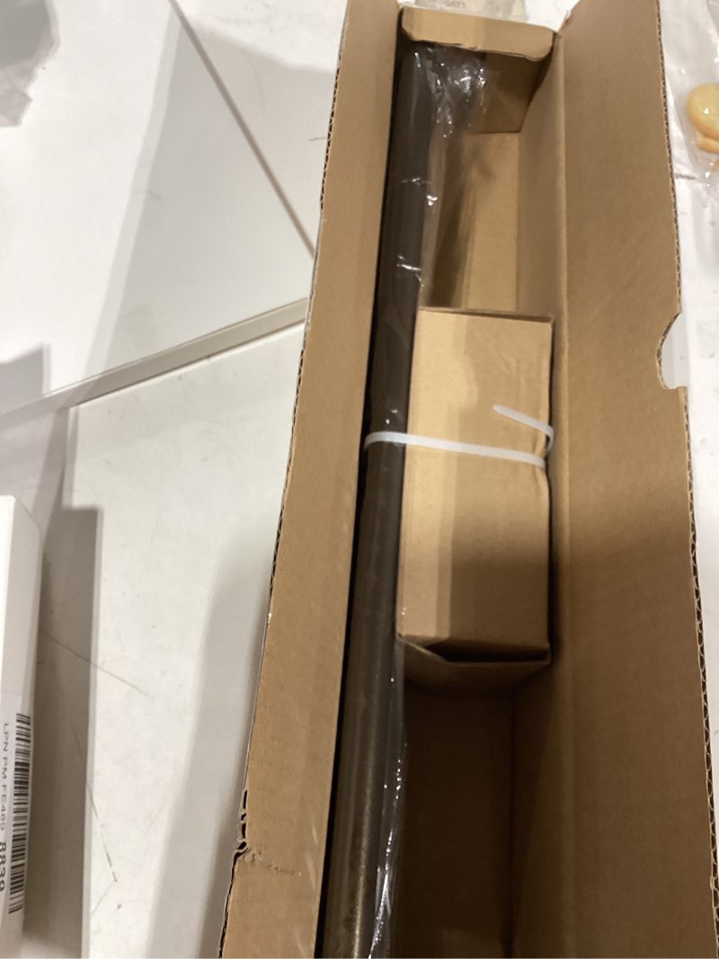 Condition photo showing Good Condition for Bronze Wrap Around Curtain Rods:5/8 Inch Blackout Adjustable Window Curtain Rod for Bedroom Kitchen Apartment Renter Friendly,Room Darkening Curved Drapery Rods Easy Install,Antique Brown 48-90" 48-90" ( 1pack ) Bronze