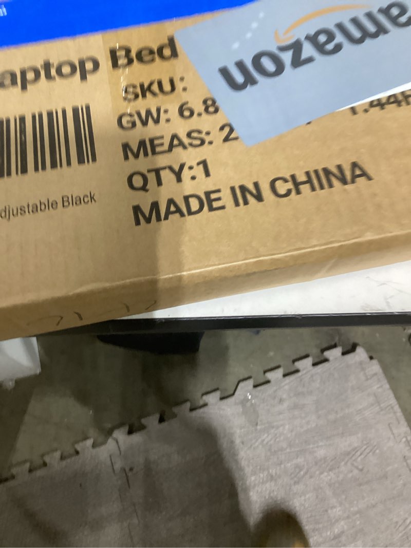 decosis laptop desk for bed height adjustable, lap bed table with usb/storage drawer/cup holder/tabl