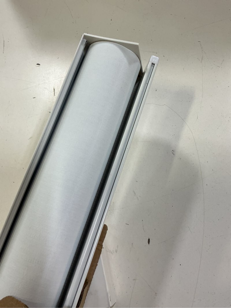 Condition photo showing Good Condition for chrisdowa cordless blackout roller shades for windows, striped free-stop window blinds with privacy, thermal insulated window shades for home, office and door. white, 30" w x 72" h 30"w x 72"h white
