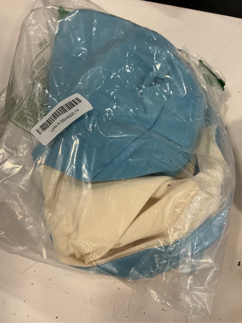 Condition photo showing Good Condition for 3 pcs empty mahjong canvas bag gift embroidered american mahjong set incl tiles bag and racks & pushers drawstring bags(blue,regular) blue regular