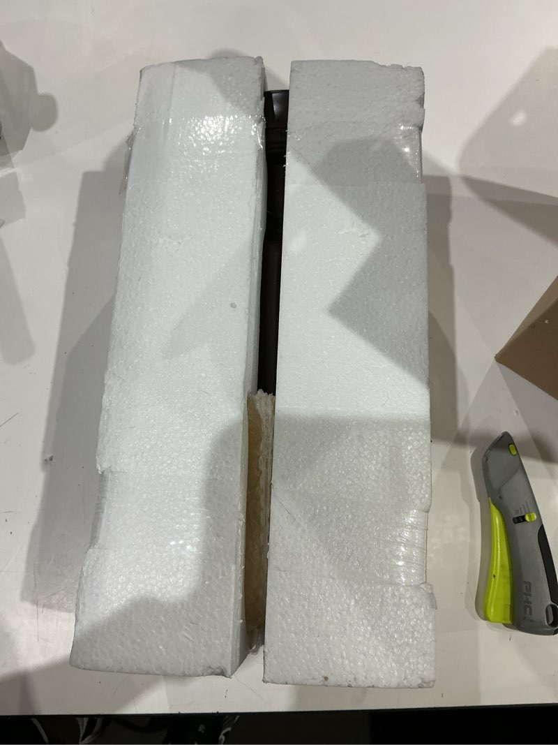 Condition photo showing Good Condition for honoding farmhouse table lamp for living room, nightstand lamp with alabaster glass shade, iron brushed nickel desk lamp for living room reading bed side end table, bedroom, office, reading lamp dark brown