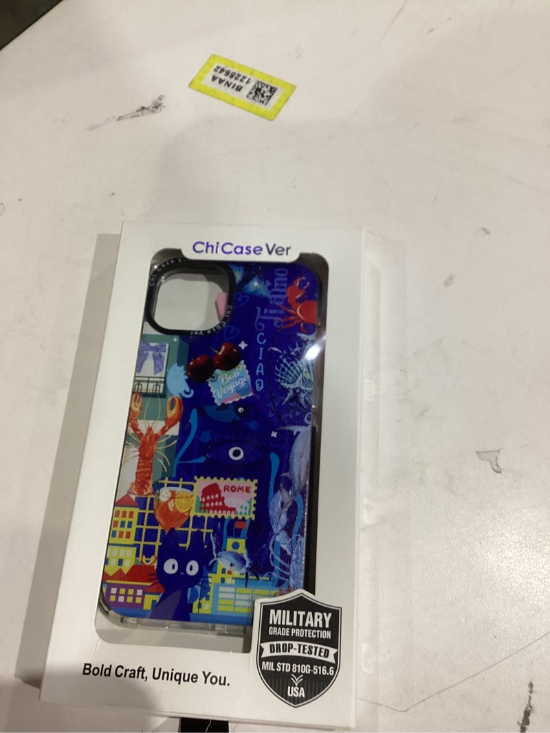 Condition photo showing New/Like New for for iPhone 13 Case Travel Adventure Collage Pattern Military Grade Drop Protection Voyage Slim TPU Cover with Camera Protection for Women Girls Men Boys Travel Lovers iPhone 13 BlueRome