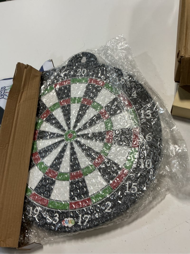 Condition photo showing Good Condition for dart board - 12pcs magnetic darts - excellent indoor game and party games - gifts for 5 6 7 8 9 10 11 12 year old boy kids multicolore