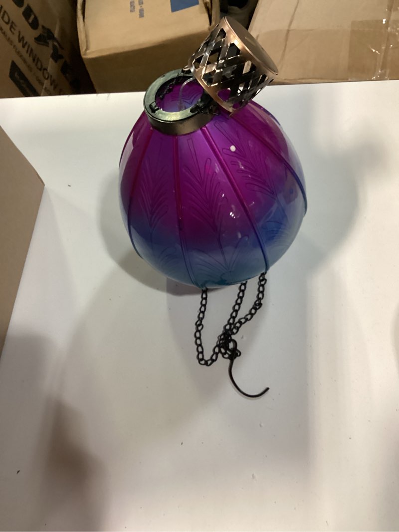 Condition photo showing As Is for regal art & gift solar hot air balloon lantern â€“ hanging solar-powered led lights, waterproof port