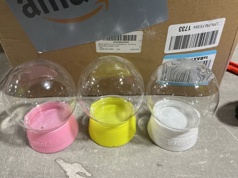 Mifoci 46 pcs 4 inch christmas lon home decoration display plant