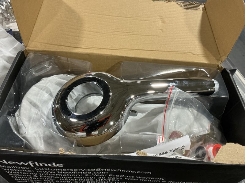 Condition photo showing Good Condition for high pressure rain shower head with handheld spray combo: detachable dual shower head with 10 sprays modes - upgrade knob spray mode selector and magnetic guidance docking system chrome