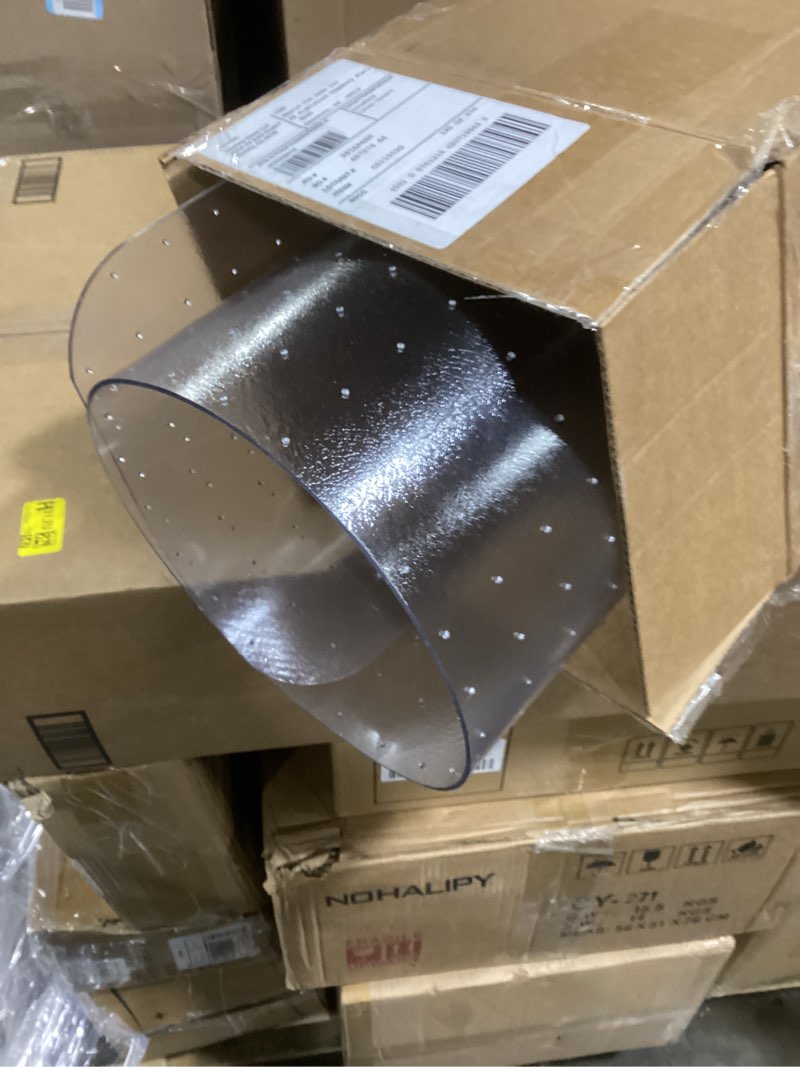 Condition photo showing Good Condition for Dimex Office Chair Mat for Low Pile Carpet with Lip, 36" x 48", Clear 36 x 48