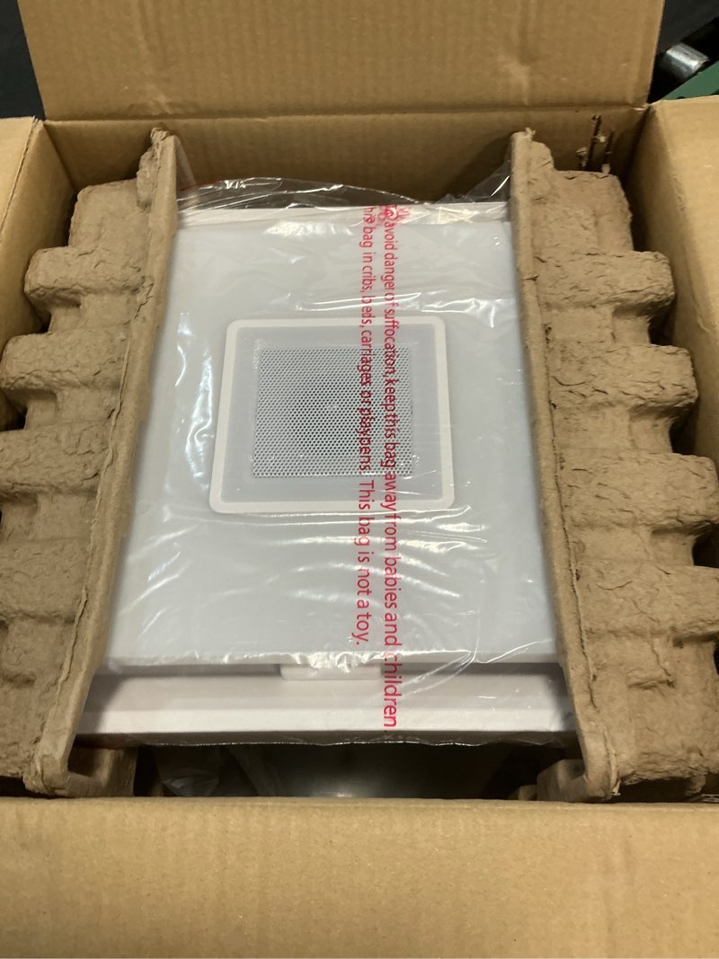 Condition photo showing Good Condition for homewerks 1.5-sone 110-cfm white decorative lighted bluetooth compatibility bathroom fan