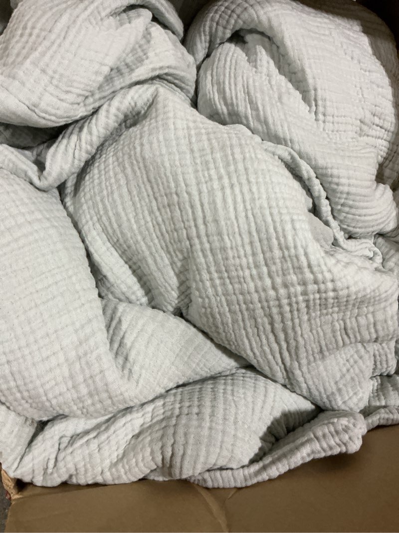 Condition photo showing Good Condition for organic cotton gauze duvet cover set, mist