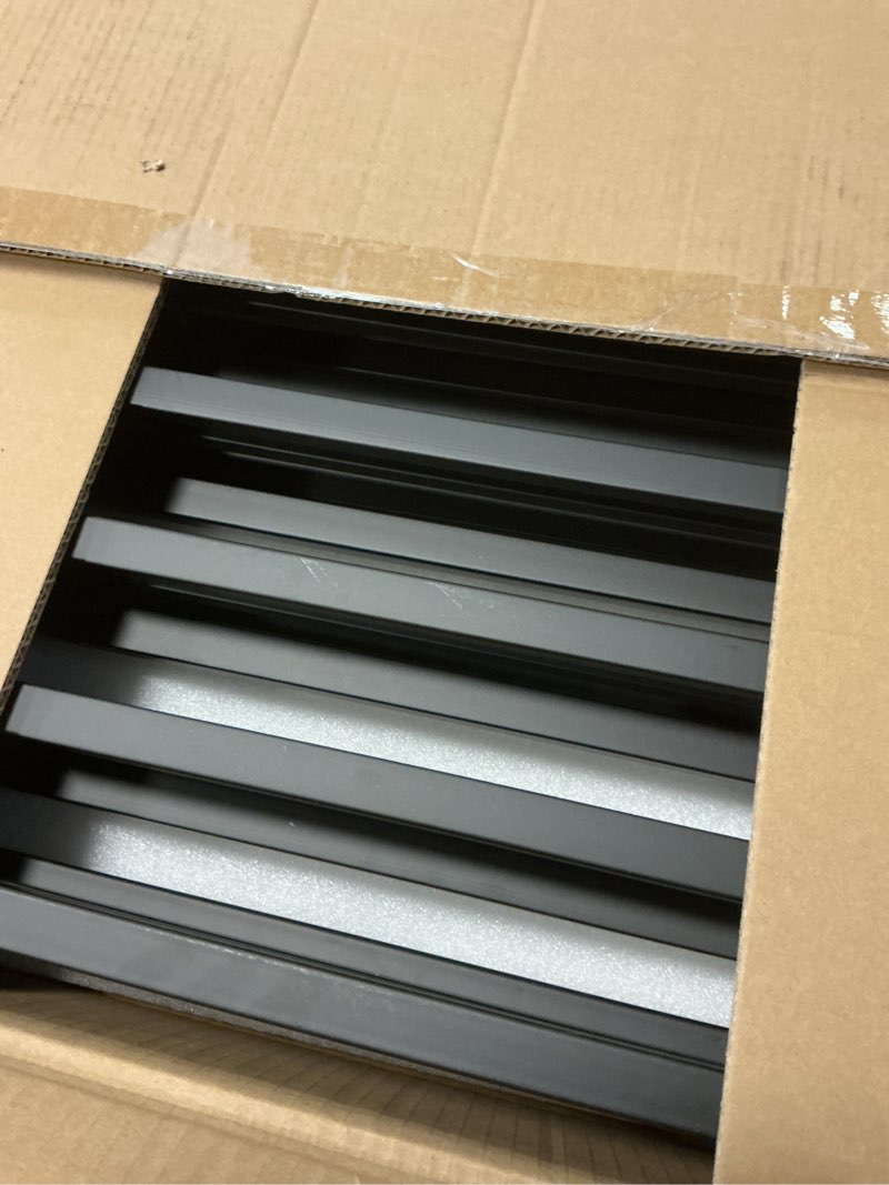 Condition photo showing New/Like New for Free Standing Dog Gate with Door for Indoor Outdoor, Portable Dog Fence Foldable Design, Metal Black 32" Tall, Expandable 4 Panels Use for Front Door, Yard, Stairs 32" 4 Panels