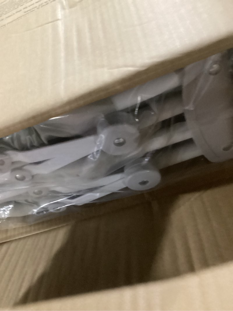 Condition photo showing Good Condition for Dream On Me Karley Bassinet, Award Winner Lightweight Travel Baby Bassinet, Foldable Bedside Sleeper, Adjustable Double Canopy, Spacious Design, Soft Fabric, Storage Basket – Blue and Grey