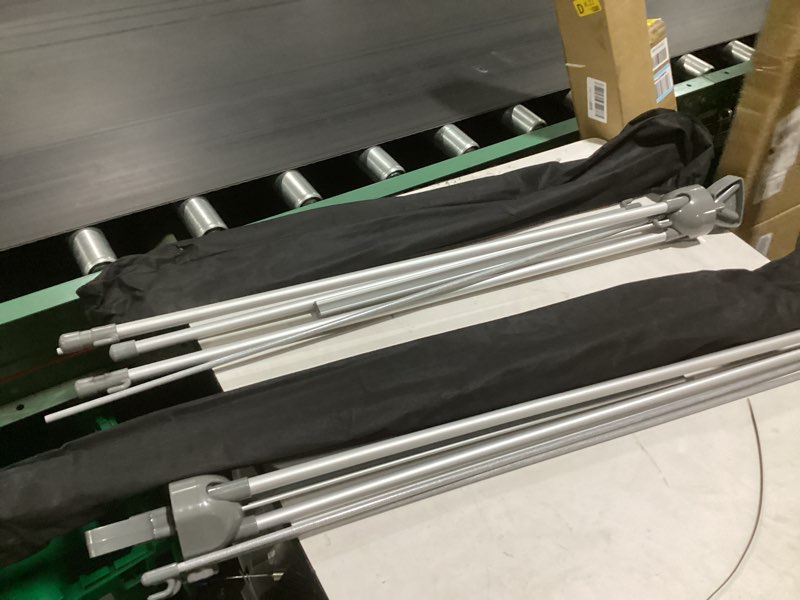 Condition photo showing As Is for x banner stand adjustable fit banner 23 x 63 to 32 x 78 inch(stand only), portable travel bag, bigger, more adaptable advertising, stores, tradeshow, restaurant, event, birthday & party (2 pack)