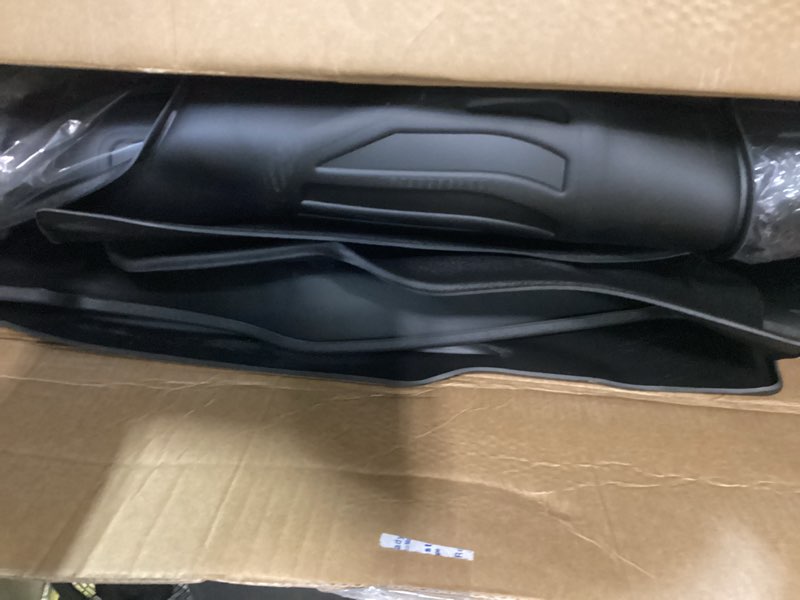 Condition photo showing As Is for Floor Mats & Cargo Liner Custom for 2015-2020 Chevy Suburban/GMC Yukon XL (with 2nd Row Bench Seat) All Weather Protection TPE Floor Liners 1st& 2nd& 3rd Row Full Set Accessories-Black 8) For Suburban/Yukon XL 2015-2020 Set