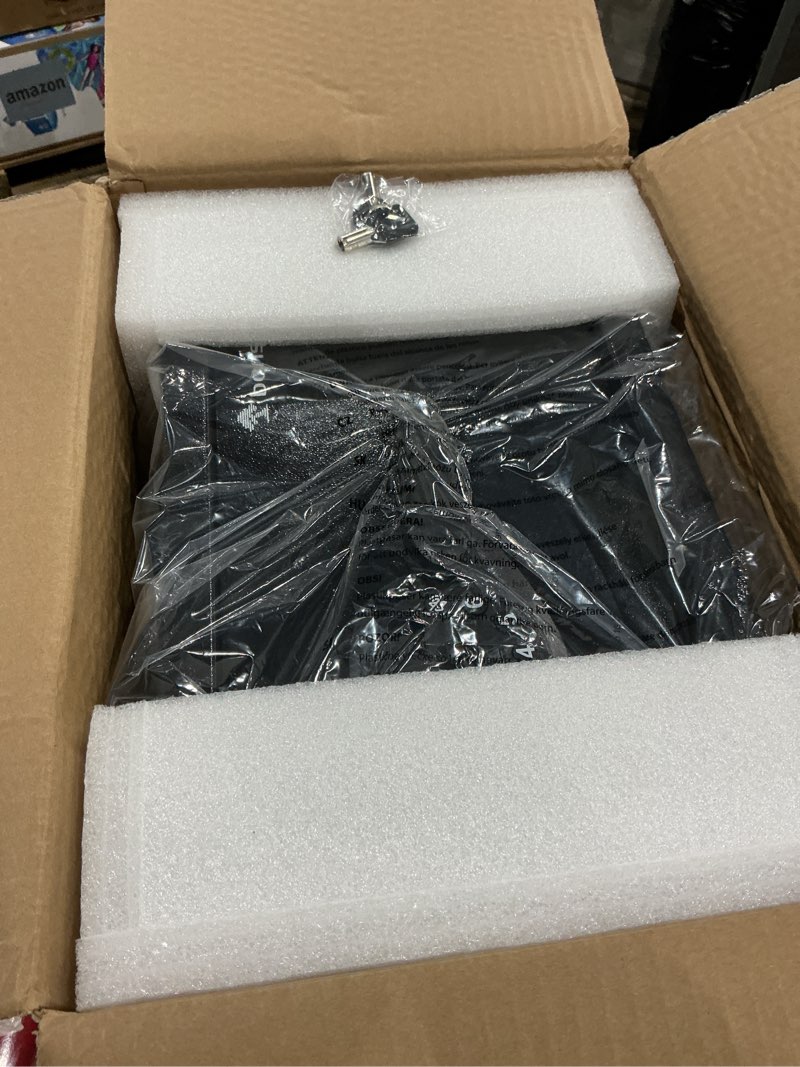 Condition photo showing Good Condition for bonsaii safe, 0.6 cubic safe box with electronic keypad, removable shelf, for valuables jewelry and documents in home, hotel, or business, 9.84" x 13.78" x 9.84" inches, sf002 0.60 cu.ft.