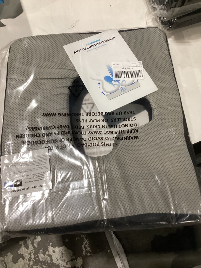 Condition photo showing New/Like New for Bed Sore Cushions for Butt, T Shaped Triangular Slope Design Gel Memory Foam Cushions for Pressure Sores on Buttocks, Anti Decubitus Cushion for Elderly, Bedridden, Disabled for wheelchair (Blue)