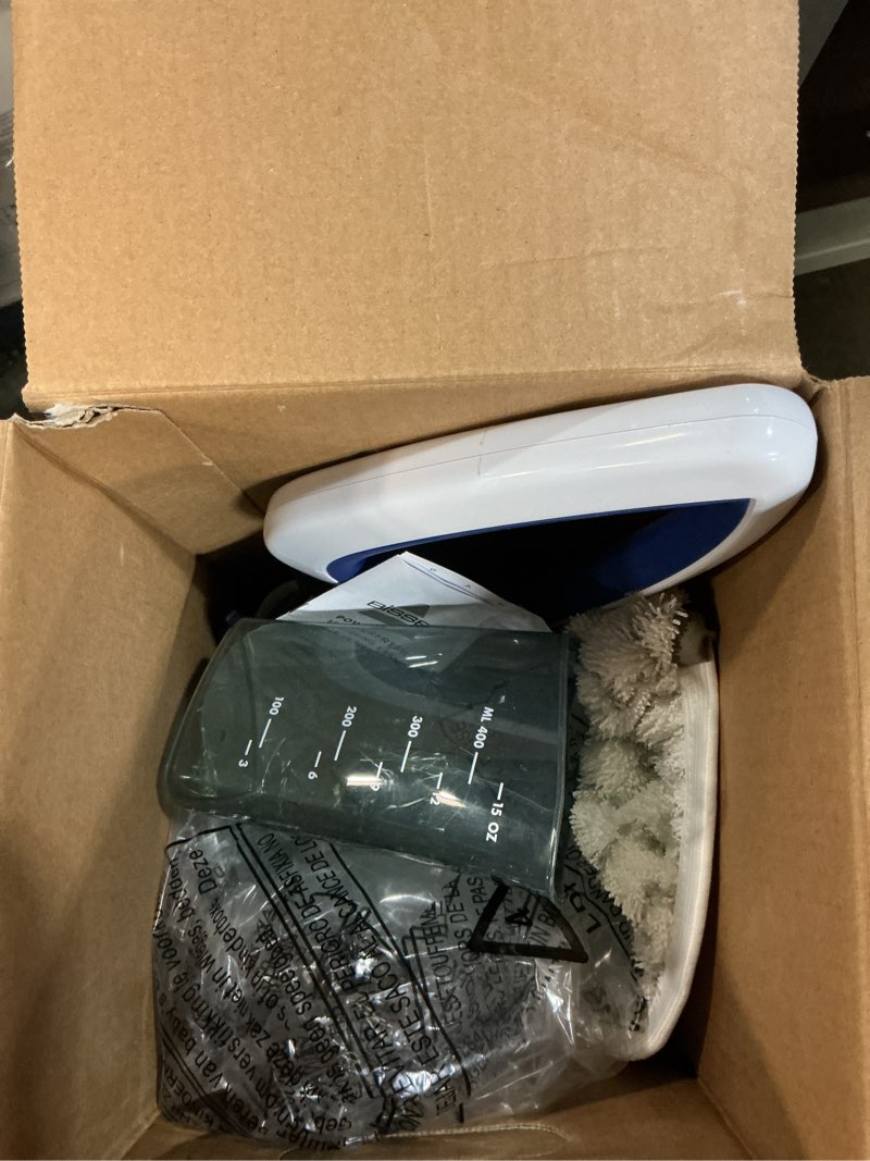 Condition photo showing As Is for bissell powerfresh deluxe 1806 steam mop for tile, hardwood & sealed floors w/built?in spotboost brush, fast 30?second warm?up, variable steam levels, fresh scent discs compatible