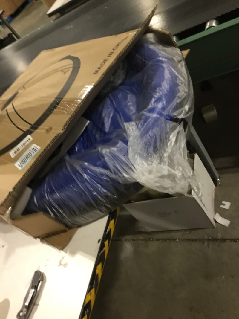 Condition photo showing As Is for ZELUS 25in. Balance Ball | 660lb Inflatable Half Exercise Ball Wobble Board Balance Trainer w Nonslip Base | Half Yoga Ball Strength Training Equipment w 2 Bands, Pump, Extra Ball Included Blue