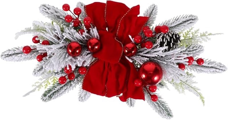 Glowing Christmas Wreath Pendant Decor Luminous Holiday Ornament for Front Door Staircase Fireplace Festive and Reusable Christmas Decoration