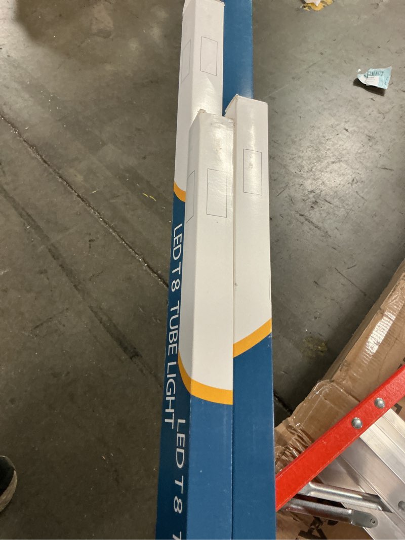 Condition photo showing Good Condition for TRLIFE 8FT LED Shop Light Fixtures, 72W LED Tube Light 8FT 5000K Daylight White Dual Side T8 V-Shape Integrated 8 FT Bulbs(150W Fluorescent Light Equivalent), 8640Lm, Clear Cover(4 Pack)