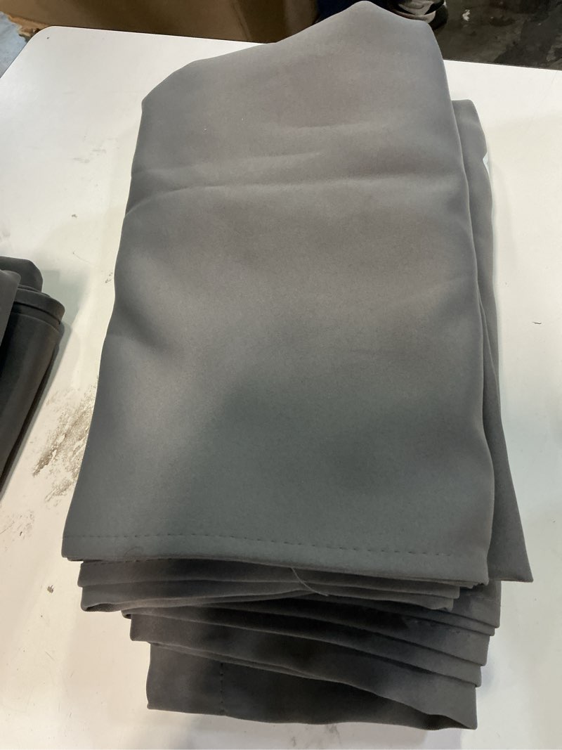 Condition photo showing Good Condition for NICETOWN Bedroom Curtains Blackout Curtain Panels - (Gray Color) 52x95 Inch, 2 PCs, Insulating Energy Saving Solid Rod Pocket Blackout Drapes Grey 52"W x 95"L (Pack of 2)