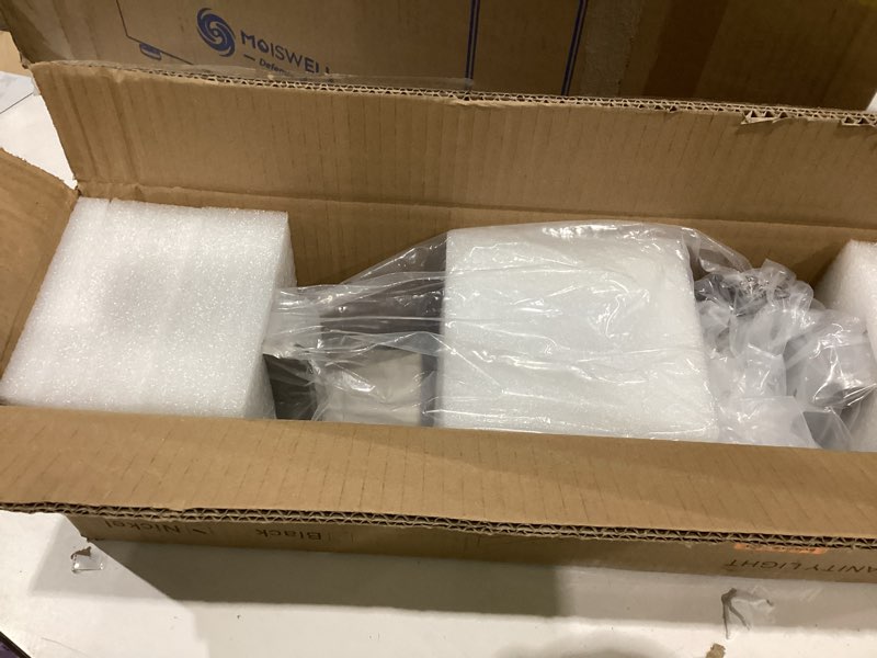 Condition photo showing Good Condition for brushed nickel vanity lights for bathroom - 3 light vanity light fixture - dimmable led wall sconces - daylight 5500k - elegant bath light fixtures for over mirror 3-light,20inch nickel