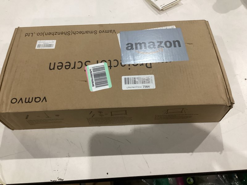 Condition photo showing Good Condition for Projector Screen Outdoor, Vamvo Portable Projectors Screen with Aluminum Alloy Stand 120" Foldable Screens, 10 Feet Indoor Movie Screens with Carrying Bag for Home Theater Backyard Movie Night 120 inch with stand PRO