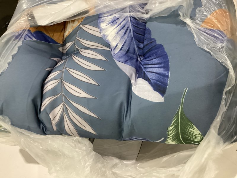 Condition photo showing As Is for outdoor adirondack chair cushions waterproof printing tufted high back indoor outdoor patio lounge cushion seat pads with ties 43"*20"*3.9" blue ye blue ye 43"*20"3.9"