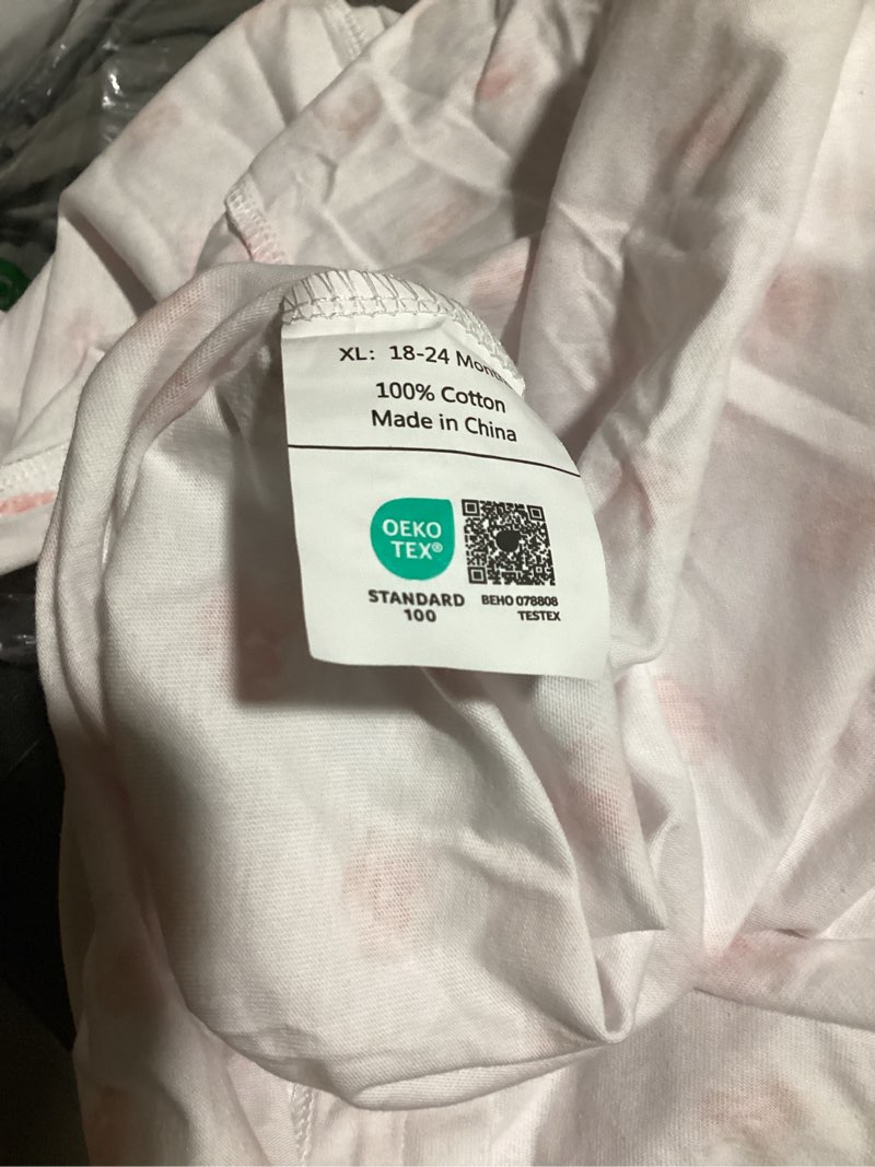 Condition photo showing Good Condition for similar to stock product… baby sleep sack 18-24 months 2 pack, 100% cotton toddler sleeping bag, 2-way zipper wearable blanket for baby girl, x-large, 0.5 tog, pink star & bloom pink star & bloom 18-24 month