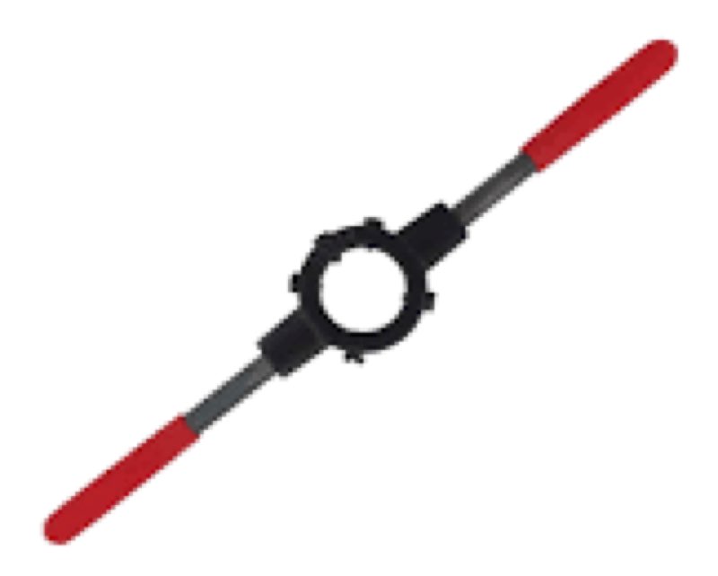 motoku 38mm 1.5" heavy duty die handle round die stock handle wrench holder | 1 1/2 od non slip