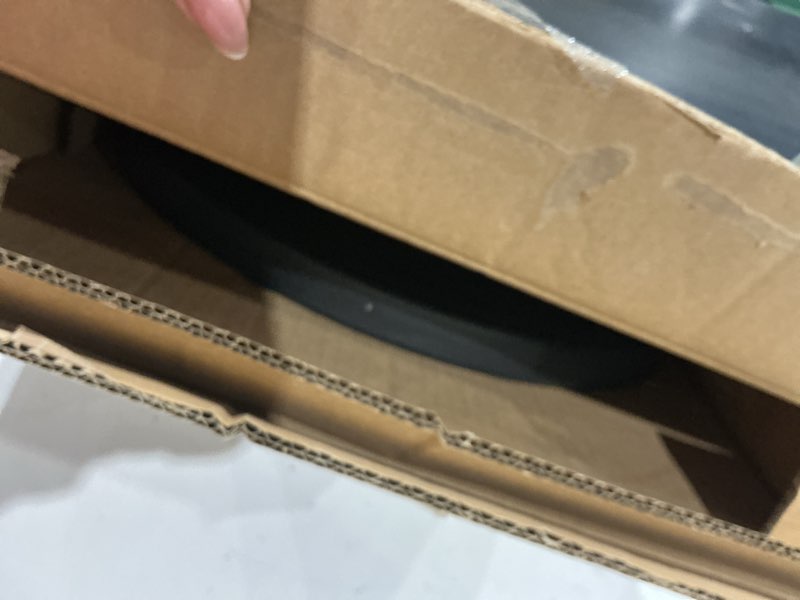 Condition photo showing As Is for style selections 22-lb black hdpe plastic patio umbrella base