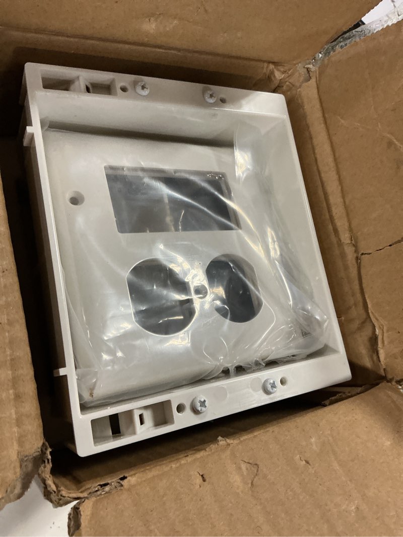 Condition photo showing New/Like New for tvbu505-1 recessed outlet box, 2pcs recessed electrical box for wall mount tv, outlet mounting box for new construction&retrofit projects, wall outlet box with duplex & decorator style covers,2-gang 2-gang, 2 pack