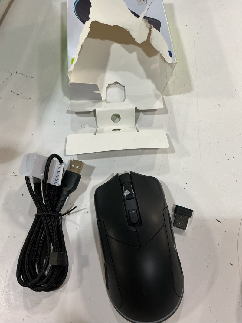 Condition photo showing Good Condition for onn rechargeable wireless gaming mouse with led lighting, 8 programmable buttons