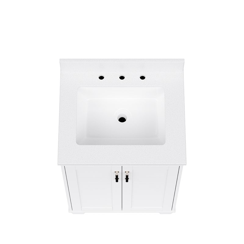 rigsby 24in white single sink bathroom vanity
