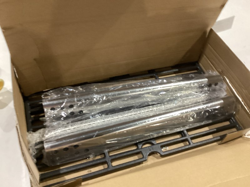 Condition photo showing As Is for 463673519 463625219 463625217 grates heat tent 2 burner grill replacement parts for charbroil gas grill parts g470-0002-w1 g470-0004-w1a g470-5200-w1 463673017 463673517 463673519p1 463673019 18.1 x 15.75’’ for charbroil 2 pcs grates