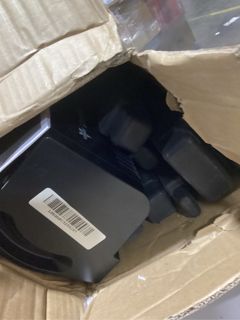 Condition photo showing As Is for Vornado TRANSOM Window Fan with 4 Speeds, Remote Control, Reversible Exhaust Mode, Weather Resistant Case, Black, Whole Room