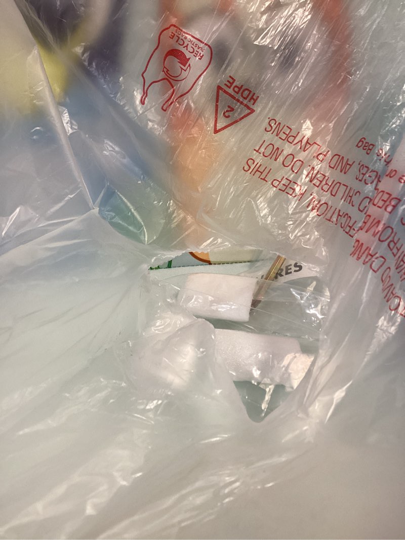 Condition photo showing As Is for bluey foam chair by delta children, blue