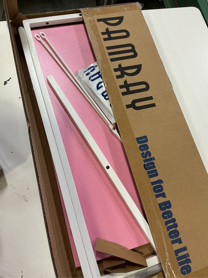 Condition photo showing Good Condition for pamray 23 inch computer desk for small spaces, home office work desk with headphone hook, small office desk study writing table pink 23 inch