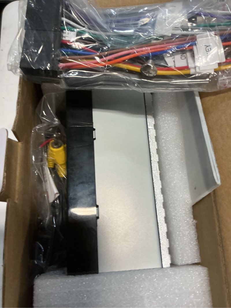 Condition photo showing Good Condition for leadfan double din car stereo with apple carplay and android auto,7 inch full hd touchscreen car radio bluetooth, car stereo with backup camera,support mirror link,steering wheel?usb/aux/subwoofer wired stereo+ camera