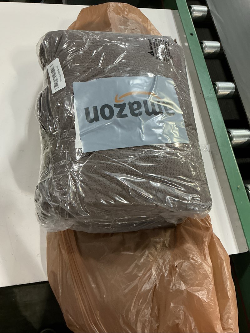 Condition photo showing As Is for LOCHAS Bathroom Rug Runner 24x60 Inch, Soft Thick Absorbent Microfiber Bath Rugs for Bathroom, Machine Washable, Shaggy Plush Non Slip Bath Mat for Tub, Shower Floor, Quick Dry Mats, Brown Brown 60x24 inch (Rectangular)