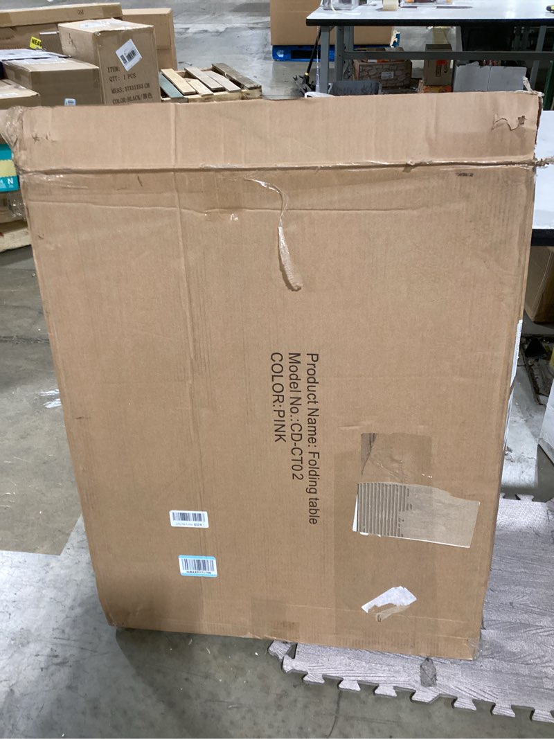 Condition photo showing Good Condition for icspoid portable plastic folding table 4ft/6ft/8ft heavy duty white black picnic dining table fold-i