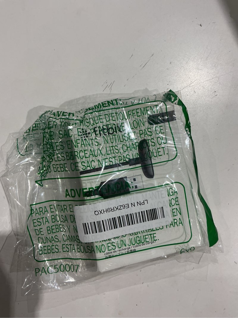 Condition photo showing As Is for fitbit luxe & charge 5 and retail charging cable, official product, black, smartphone pack of 1 charger charge 5