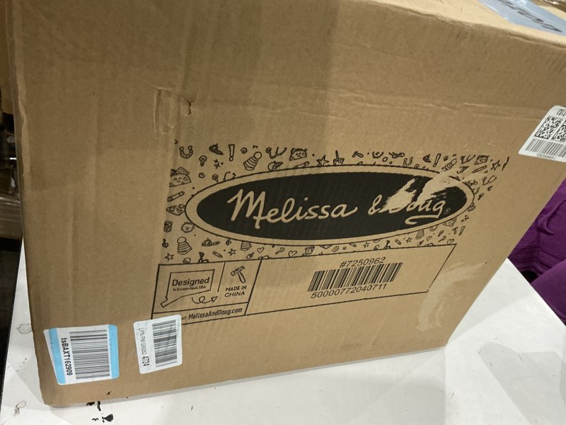 Condition photo showing As Is for melissa & doug toy shopping cart with sturdy metal frame