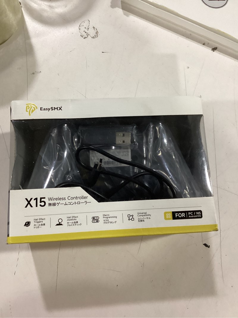 Condition photo showing Good Condition for EasySMX X05Pro Wireless PC Controller – Quiet-Press Buttons, 2-Stage Impulse Triggers, 2 Programmable Buttons, Hall Joysticks, 1000mAh Battery, 1000Hz Polling Gaming Controller for PC/Switch/Android/iOS black