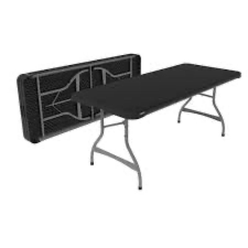 Pollilar long black table